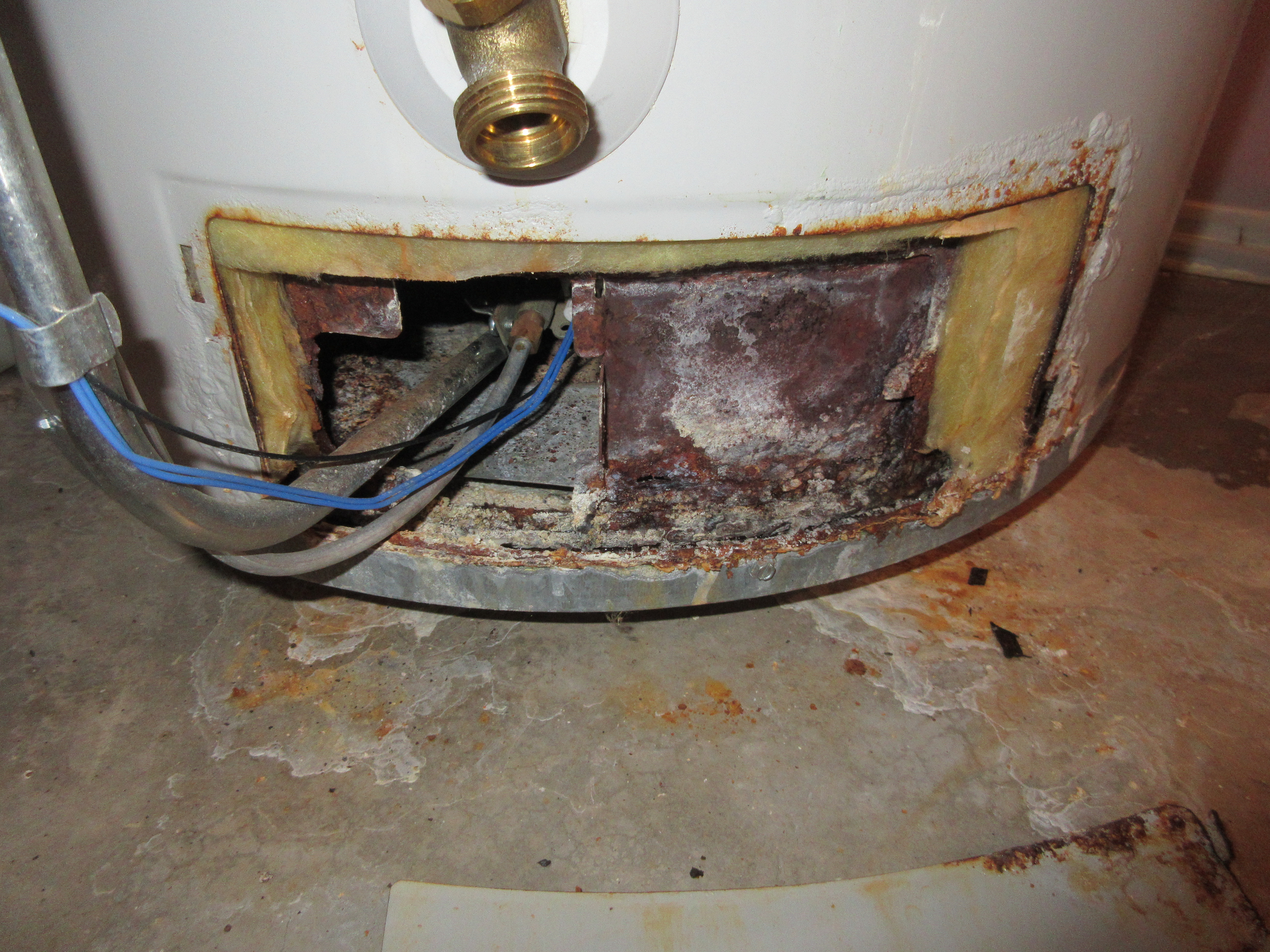Rusty water heater